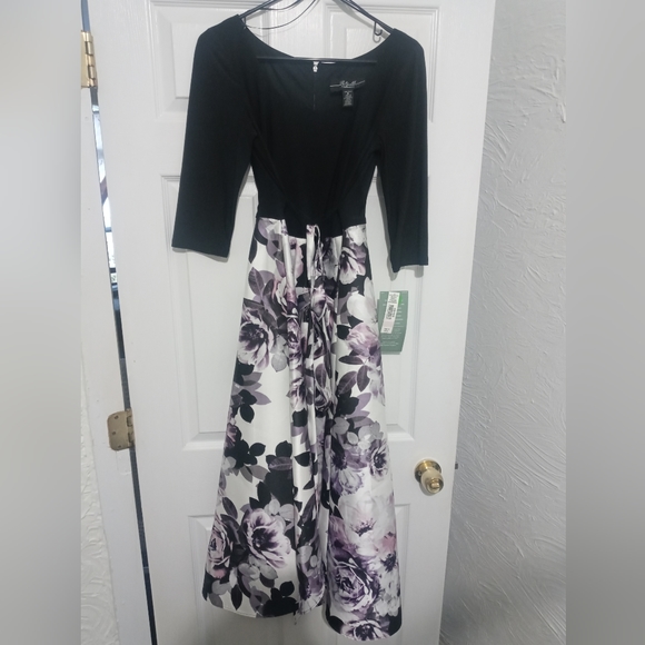 NWT floral hi-low 3/4 sleeve dress - Picture 4 of 7